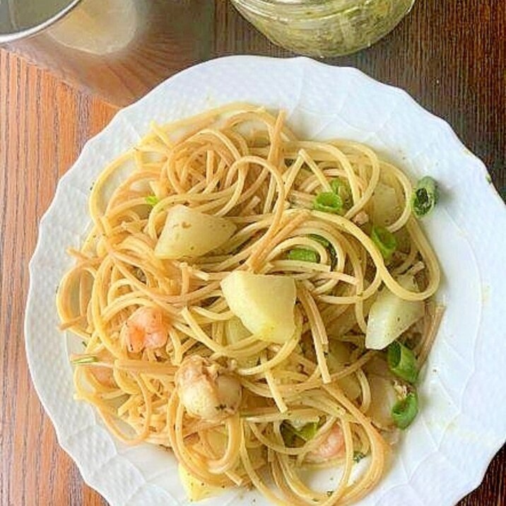 大根&大葉ジェノベーゼのペペロンチーノふうパスタ